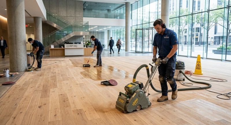 Our team working on Flooring Service projects in Natick, MA