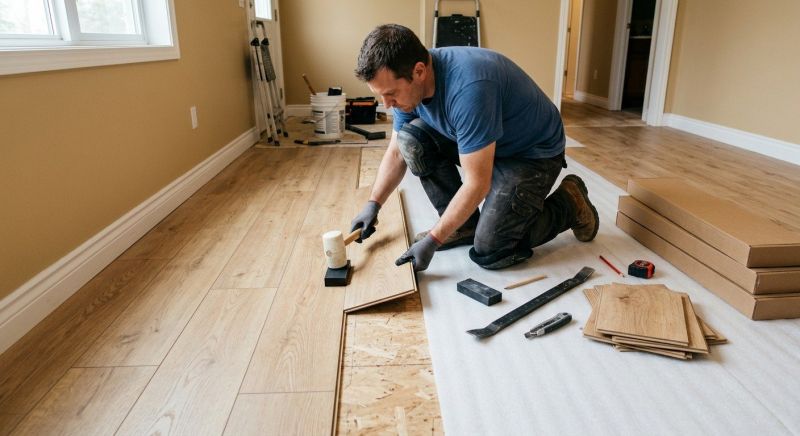 Laminate Floor Installation in Burlington, MA