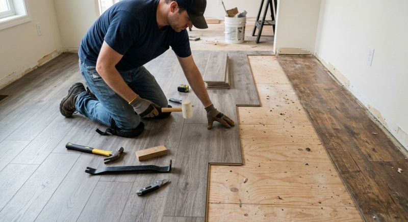 Laminate Floor Replacement in Acton, MA