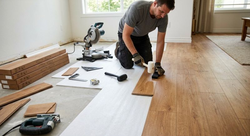 Laminate Floor Replacement in Concord, MA
