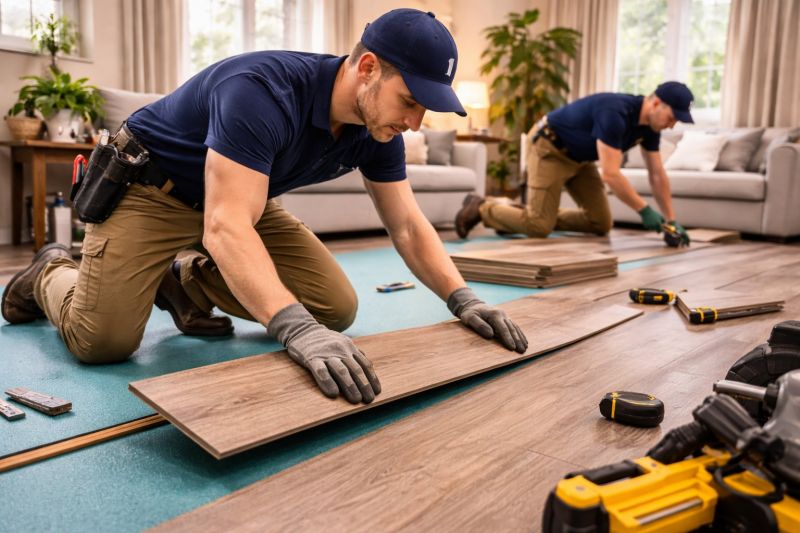 Laminate Floor Replacement in Holliston, MA