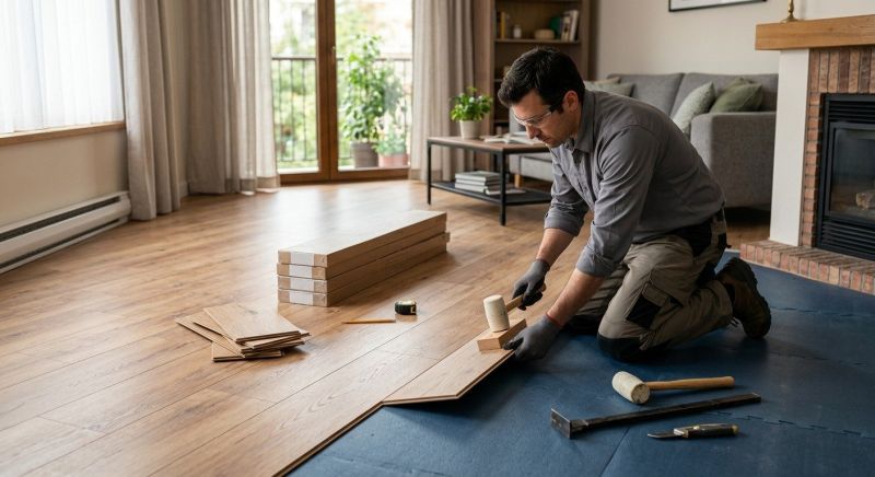 Laminate Floor Replacement in Milton, MA