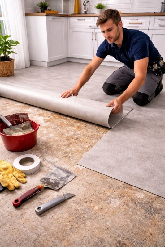 Linoleum Floor Installation in Braintree, MA