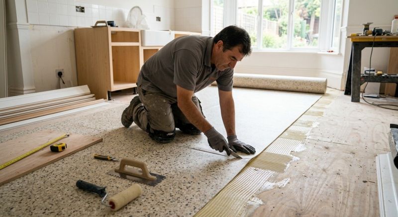 Linoleum Floor Installation in Holliston, MA
