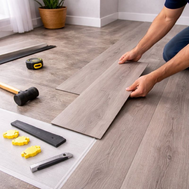 Luxury Vinyl Tile Installation in Clinton, MA