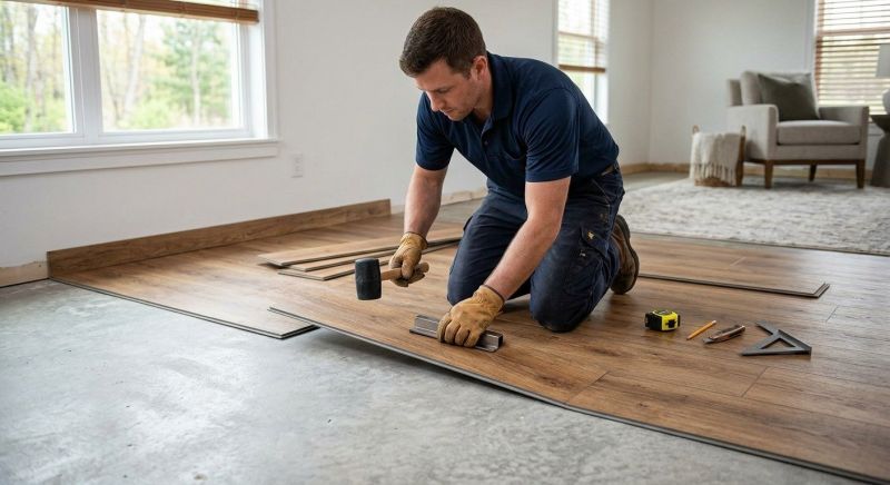 Luxury Vinyl Tile Installation in Holbrook, MA
