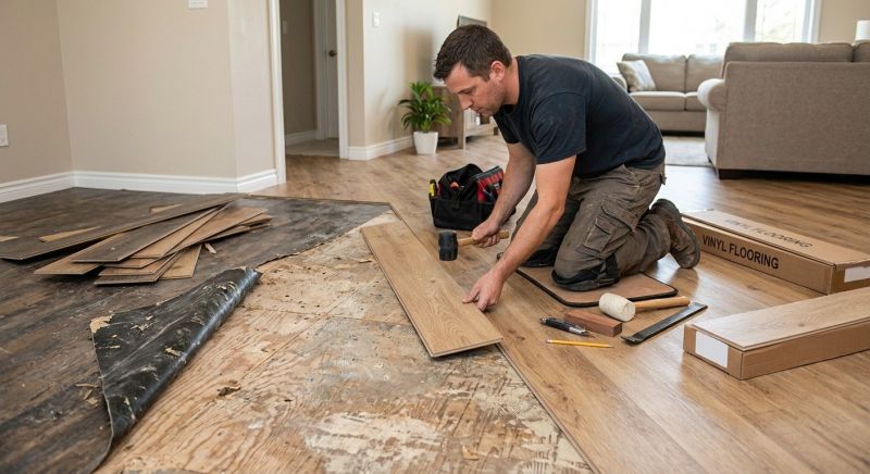 Vinyl Flooring Installation in Brockton, MA